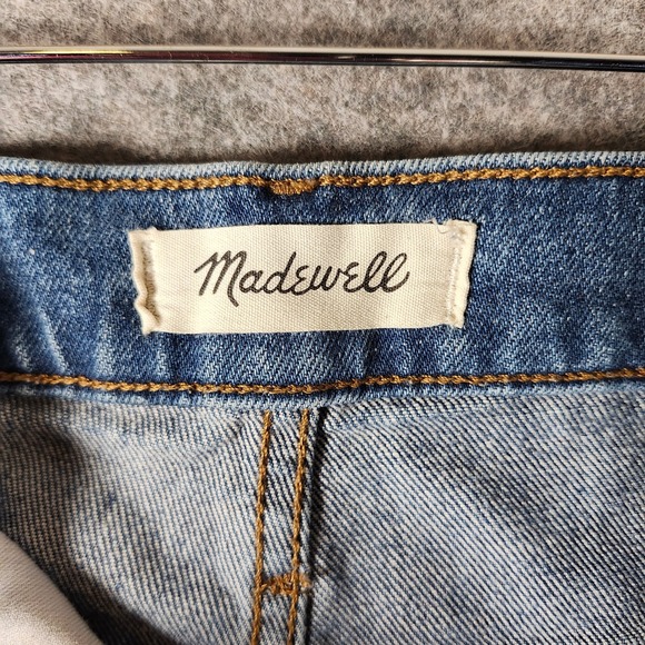 Madewell The Perfect Vintage Straight Blue Jean Medium Wash 31 (34x28) Casual - Picture 2 of 16